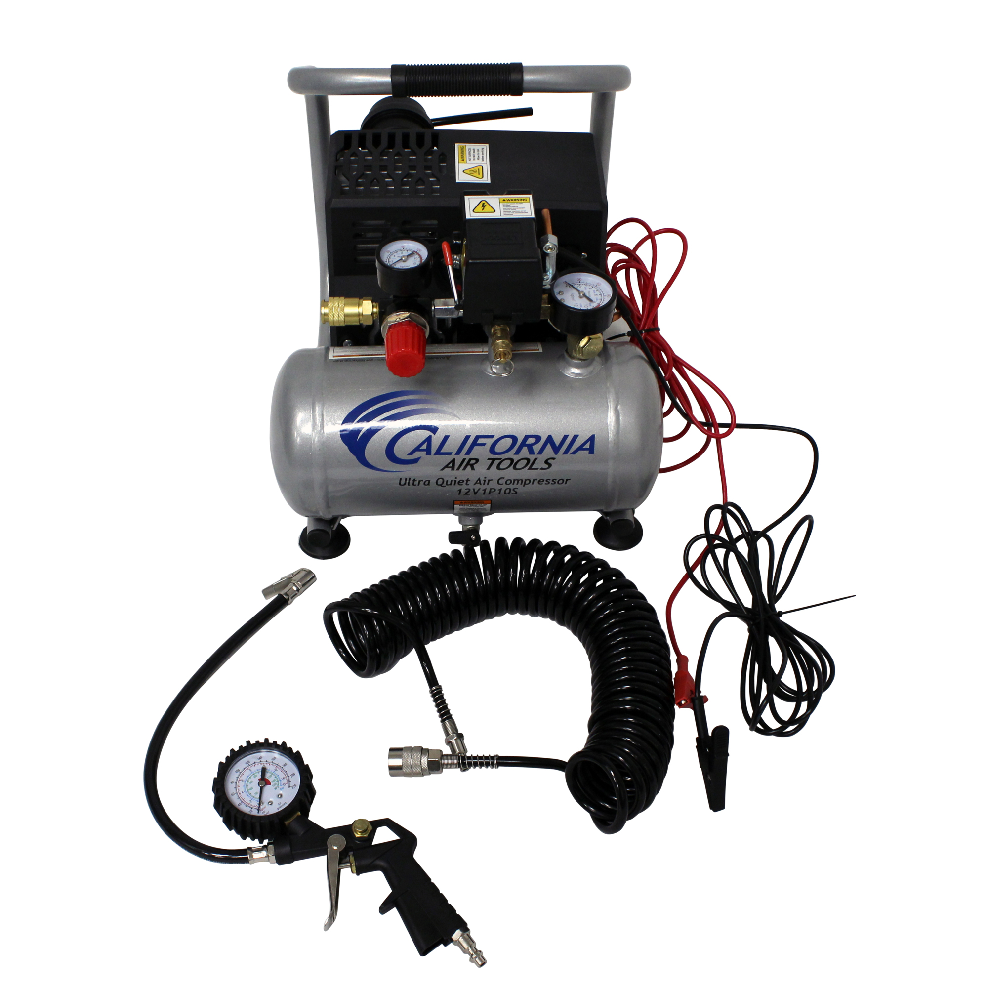 California Air Tools, 12v Portable Air Compressor, Air Tank Size 1 Gal, Volts 12 Model# 12V1P10S